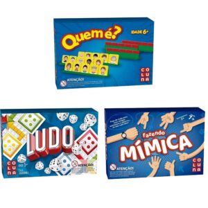 ð¢ KIT 3 JOGOS: MÍMICA + LUDO + QUEM É? ð­ð²ðµ️